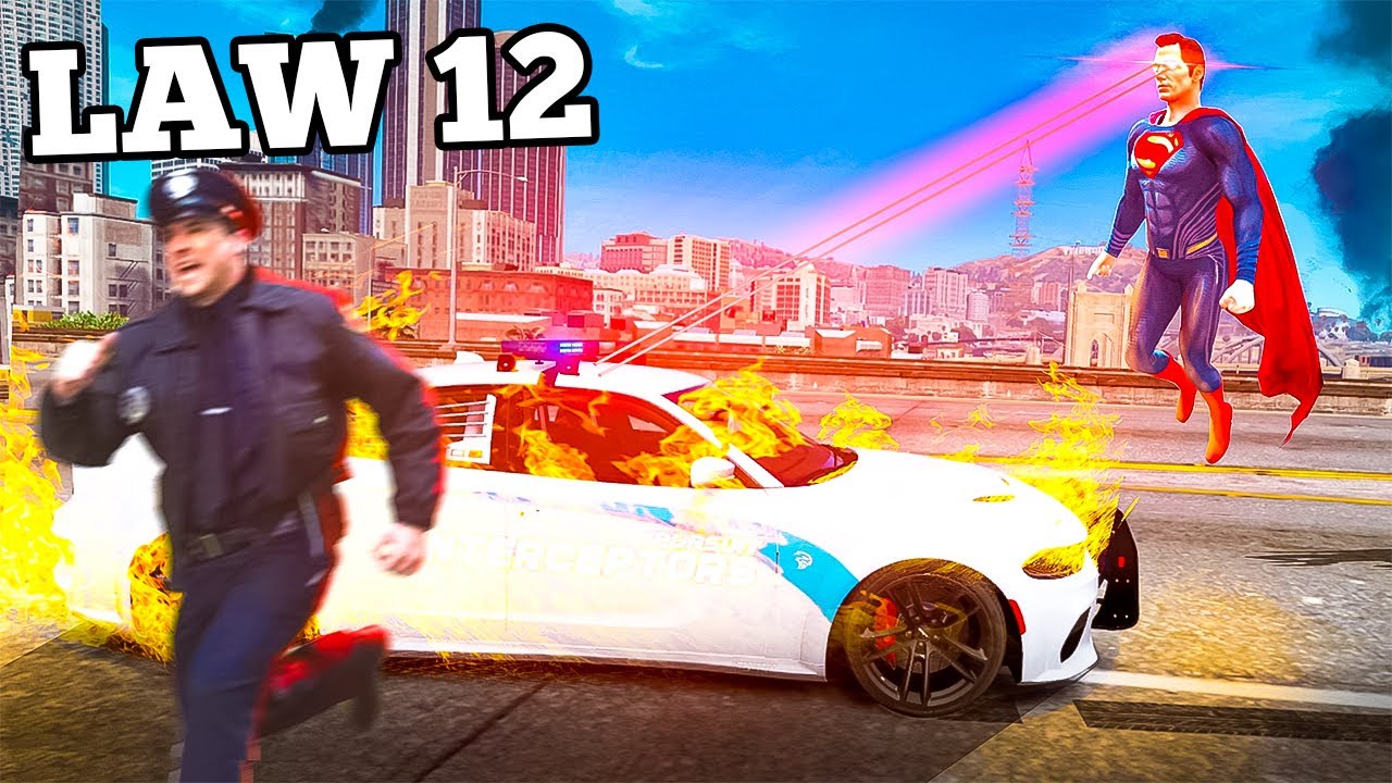 Breaking Every Law as Superman in GTA 5 RP
