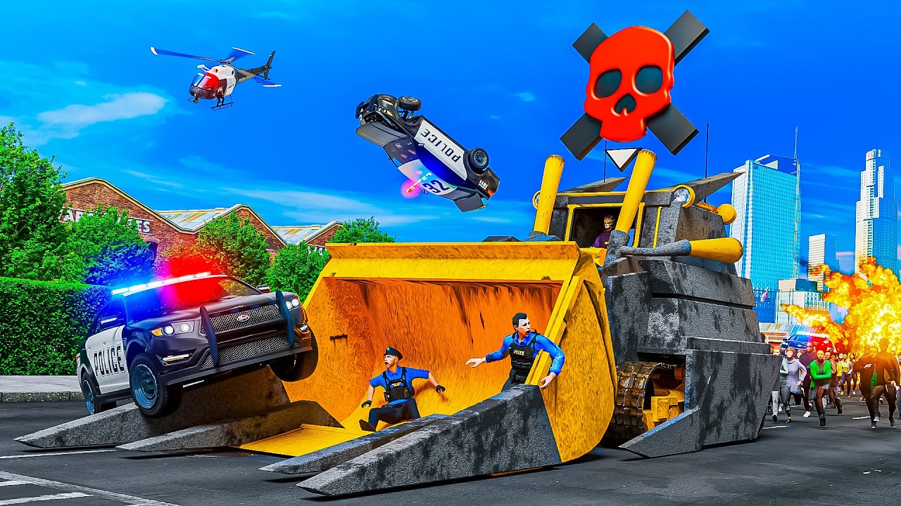 Survive $1M Bounty in GTA Using Killdozer Tactics