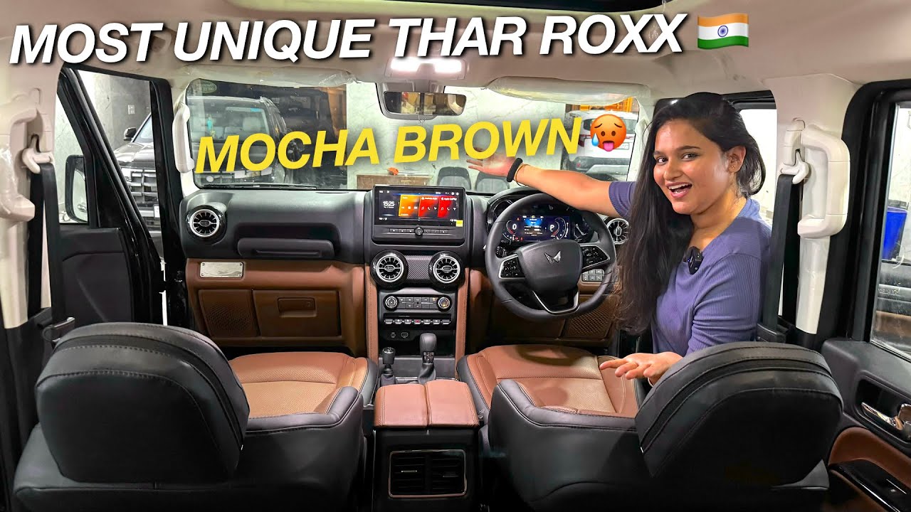 2024 Mahindra Thar Roxx Mods: Mocha Brown Interior & Upgrades