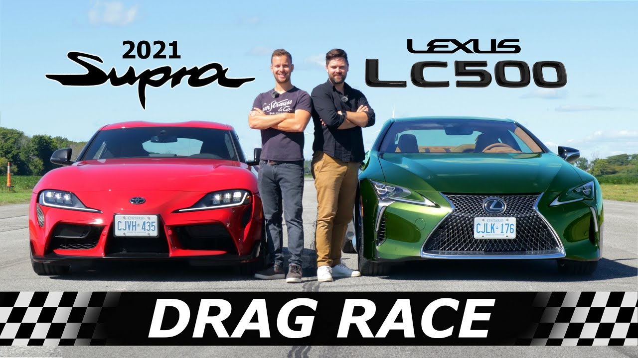 Lexus LC 500 vs Toyota Supra: Weight vs Power Drag Race Results