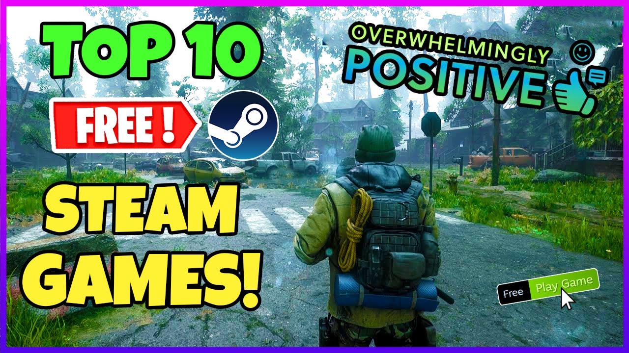 Top 10 Free Steam Games with Overwhelmingly Positive Reviews