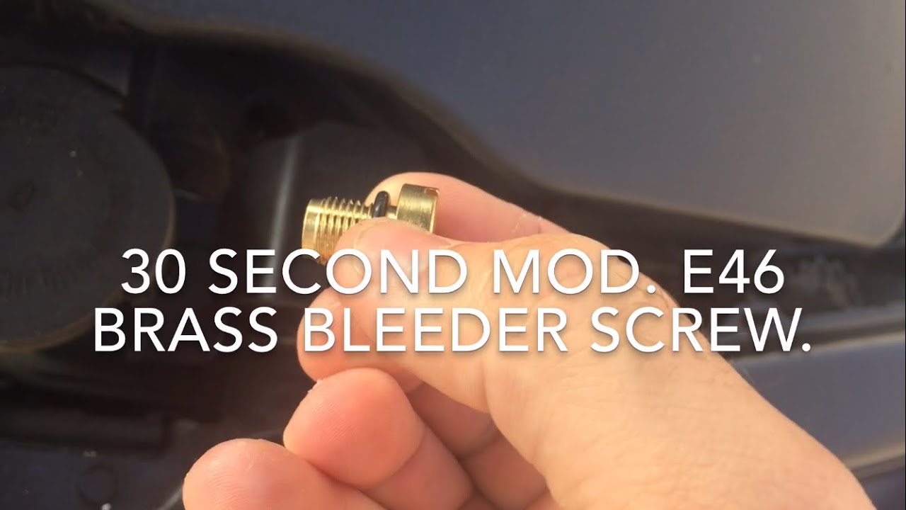 title:How to Replace Plastic Coolant Bleeder Screw with Brass (Easy Fix)