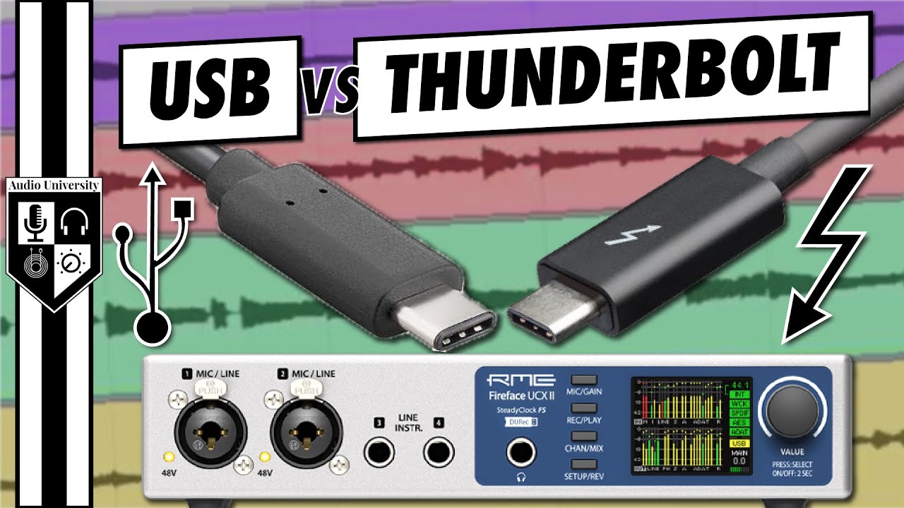 USB vs Thunderbolt Audio Interfaces: Why Bandwidth Isn't Everything