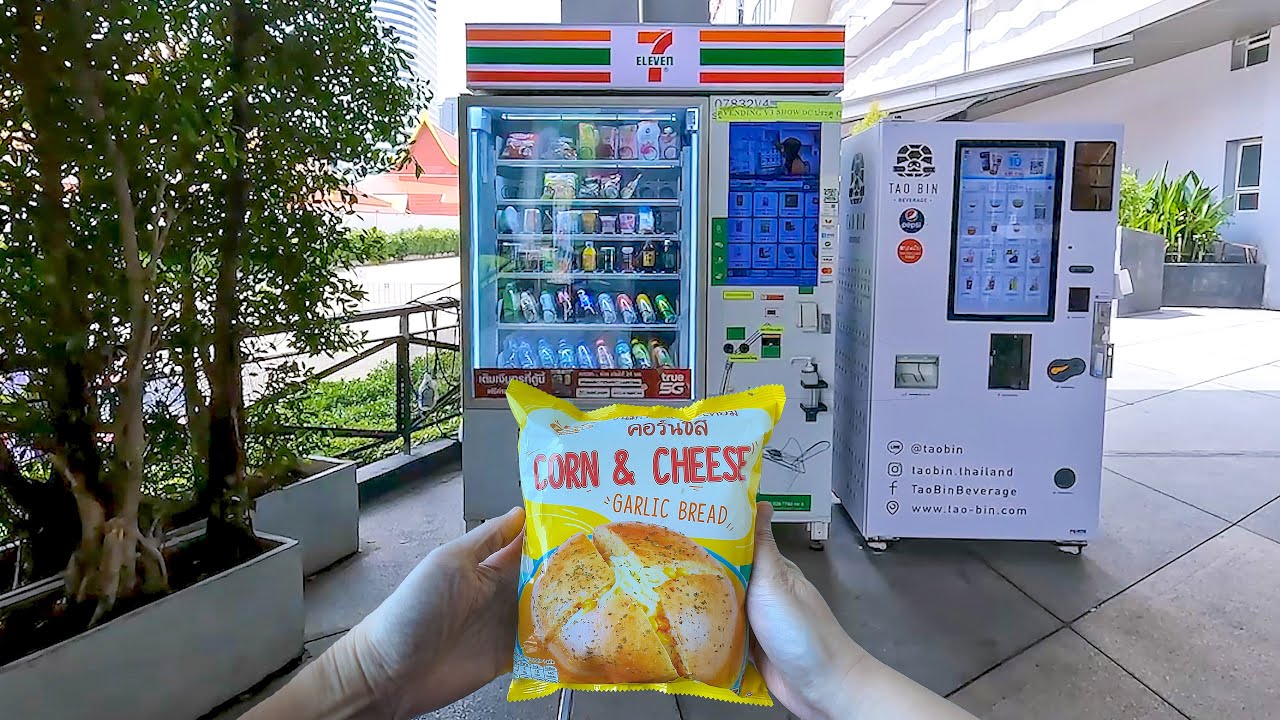 Thai 7-Eleven Vending Machines: Budget Meals Under $1