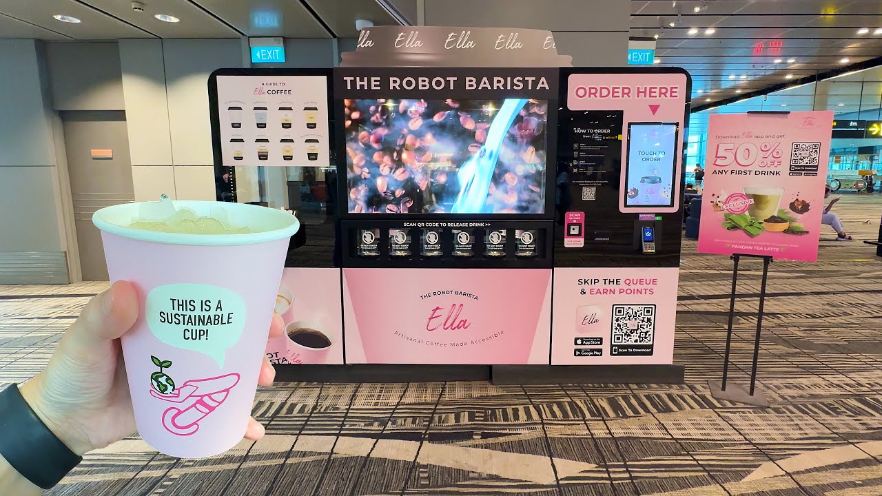 Robotic Baristas at Changi Airport: Drinks Guide & Review