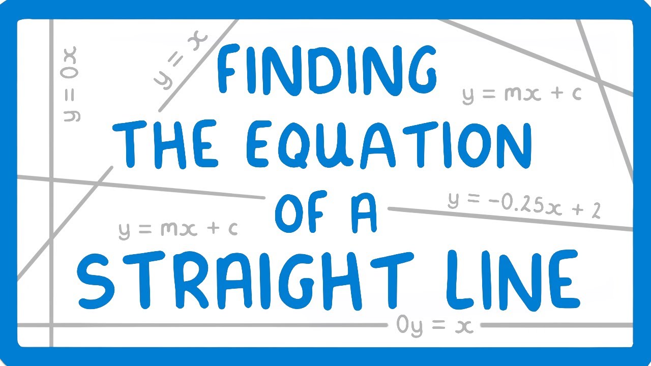 How to Find Line Equation from Graph: y=mx+c Guide