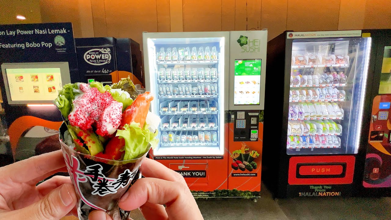 Sushi Vending Machine Experience at Singapore University