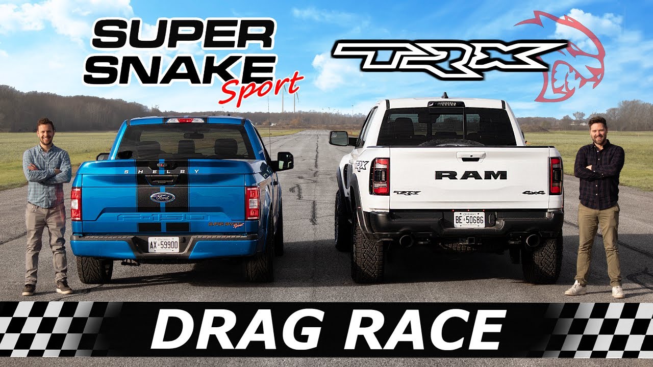 Ram TRX vs Shelby F-150 Super Snake: Ultimate Drag Race Results