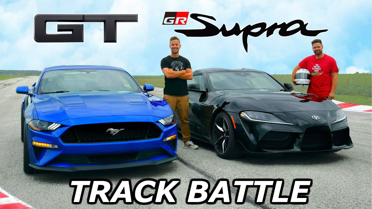 Mustang GT vs. Supra Track Test: Drag Race & Lap Time Winner