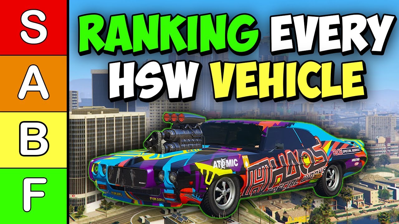 GTA Online HSW Vehicles Ranked: Ultimate Tier List Guide